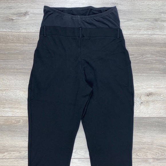 H&M Over The Bump Trouser Jersey Pant Medium Large Black - Picture 13 of 13